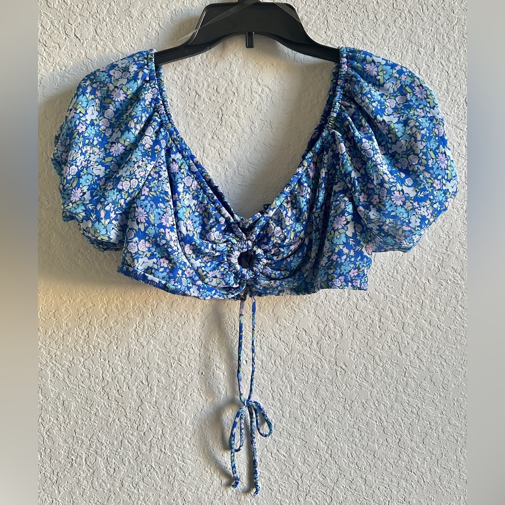 Wild Fable  |  Blue Floral Top